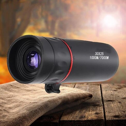 High Definition Monocular Telescope, 30X25 Mini Telescope 10X Climbing Accessories Portable Concerts Sightseeing High Definition for Travel Hunting in Kuwait