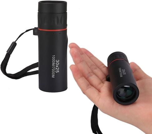 High Definition Monocular Telescope, 30X25 Mini Telescope 10X Climbing Accessories Portable Concerts Sightseeing High Definition for Travel Hunting in Kuwait