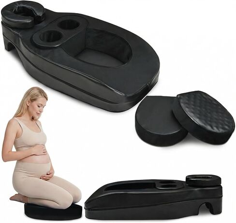 Vekkia Pregnancy Massage Cushion & Headrest - Release Lower Back Pain | Prenatal Bolster for Full Body Relax/Maternity Massage Cushion After Breast Surgery/Storage Bag, Ideal for Home &Therapy Spa in Kuwait
