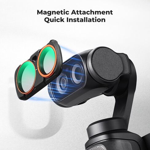 K&F CONCEPT CPL Black Diffusion 1/4 ND2-32 Filter Kit | Compatible with Luna Ultra, Magnetic, Ultra-Slim Stowable Versatile in Kuwait