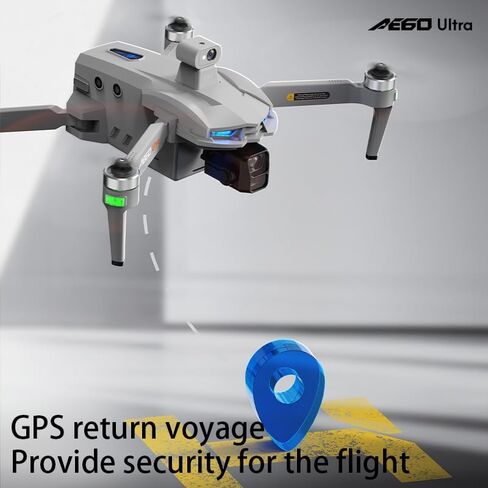 AE60 Ultra Drone with Camera for Adults, 3 Batteries, | 4K Video and 8K Photo, 3-Axis Mechanical Gimbal, 7.2" Touch Screen Remote, 360 Laser Obstacle Avoidance, 800g Payload (Gray) in Kuwait