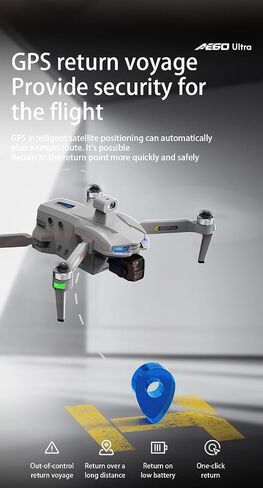 AE60 Ultra Drone with Camera for Adults, 3 Batteries, | 4K Video and 8K Photo, 3-Axis Mechanical Gimbal, 7.2" Touch Screen Remote, 360 Laser Obstacle Avoidance, 800g Payload (Gray) in Kuwait