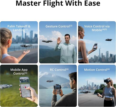 DJI Neo 2 Bundle with Lighted Landing Gear& Propeller Guard& Gimbal Bumper Guard - Lightweight & Foldable 4K Drone With Camera, Palm Takeoff & Landing, Gesture Control, ActiveTrack (Controller-Free) in Kuwait