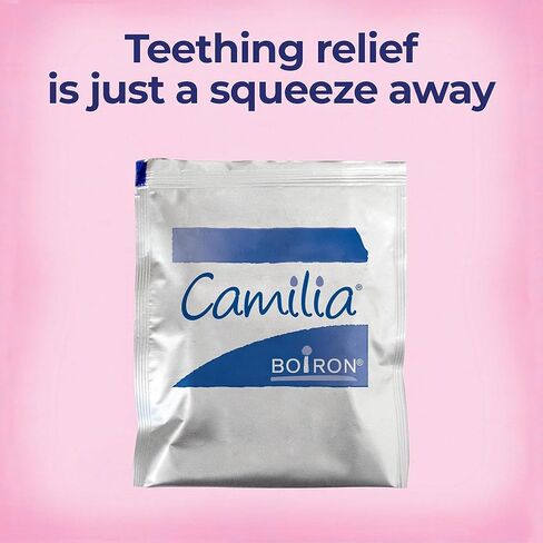 Boiron Camilia Teething Drops for Daytime and Nighttime Relief of Painful or Swollen Gums and Irritability in Babies - 60 Count (Pack of 2) in Kuwait