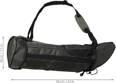 Luxshiny Telescope Carrying Bag with Shock-absorbent Padding and Adjustable Shoulder Strap, Multi-compartment Telescope Pouch for Monocular Storage in Kuwait