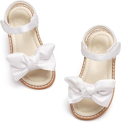 ESTINE Toddler/Little Kid Girls Bow Open Toe Flat Evening Dress Sandals in Kuwait