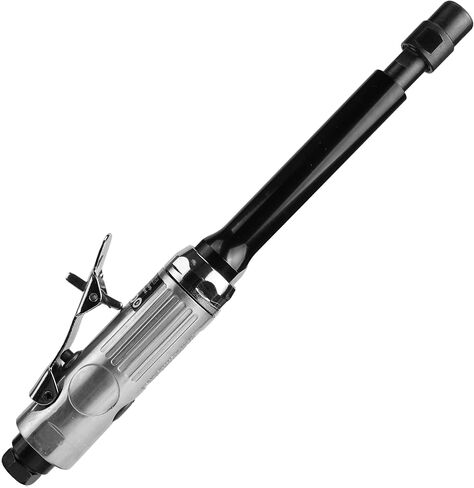 5 inches Extended Straight Air Die Grinder kit, 1/4" & 1/8" Collets, 20000 RPM Pneumatic Die Grinder, Long Shaft High-Speed Air Grinder Tool with Variable Speed Paddle, Rear Exhaust in Kuwait