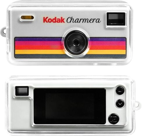 Easy Hood Hard Case for Kodak CHARMERA Keychain Digital Camera Blind Box | Clear Case,Plastic Material,Fully Enclosed, Highly Transparent,Easy To Set Up And Use,Not Interfere With Camera Functionality in Kuwait