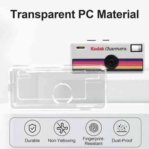Easy Hood Hard Case for Kodak CHARMERA Keychain Digital Camera Blind Box | Clear Case,Plastic Material,Fully Enclosed, Highly Transparent,Easy To Set Up And Use,Not Interfere With Camera Functionality in Kuwait