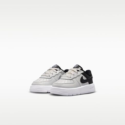 Nike Force 1 Low LV8 5 Baby/Toddler Shoes (Summit White/White/Metallic Silver/Black) in Kuwait