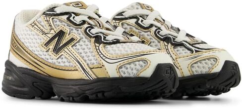 New Balance 740 Bungee Kids | Infant Boys Running Inspired (IZ740GM) (Sea Salt/Black/Gold Metallic) in Kuwait