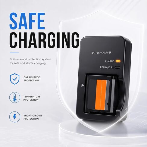 CB-2LHE Charger Compatible with Canon PowerShot G7X Mark II, G7X Mark III, G5X Mark II, G9X Mark II, G1X Mark III, SX740 HS, SX730 HS, SX720 HS, SX620 HS, NB-13L Power Supply in Kuwait