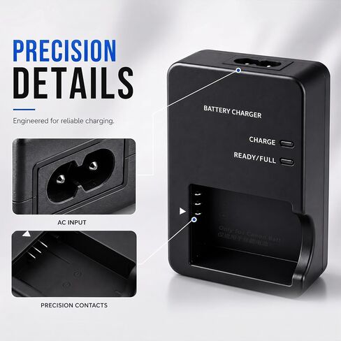 CB-2LHE Charger Compatible with Canon PowerShot G7X Mark II, G7X Mark III, G5X Mark II, G9X Mark II, G1X Mark III, SX740 HS, SX730 HS, SX720 HS, SX620 HS, NB-13L Power Supply in Kuwait