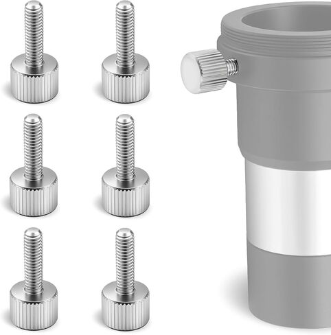 Alstar Telescope Screws - 6 PCS M4 x 14mm Threaded Accessories Screws | Metal Threaded Bolts for Barlow Lens, Adapter & Astronomical Accessories, 6-Pack Durable Aluminum Coated Fasteners in Kuwait