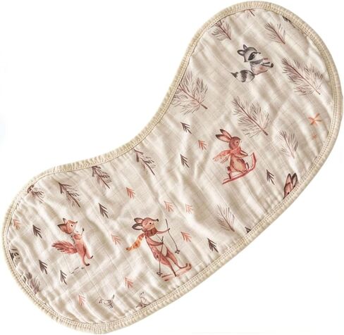 Muslin Burp Cloths, Baby Burp Cloth for Boys and Girls,Soft Large Breathable Absorbent Newborn Washcloths for Milk Spit Up (Elephant Print) in Kuwait