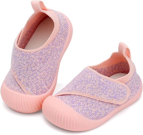 Baby Walking Shoes Wide Toddler Boy Girl Sneakers Breathable Barefoot Shoe Lightweight Non-Slip Infant Crib Shoe in Kuwait