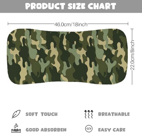4 Pack Camo Baby Burp Cloths for Boys Girls,Large Green Cotton Burp Rags for Newborns Gifts Nursery Decor Extra Soft and Absorbent Baby Spit-Up Cloths,18x8inches in Kuwait