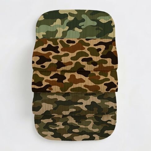 4 Pack Camo Baby Burp Cloths for Boys Girls,Large Green Cotton Burp Rags for Newborns Gifts Nursery Decor Extra Soft and Absorbent Baby Spit-Up Cloths,18x8inches in Kuwait