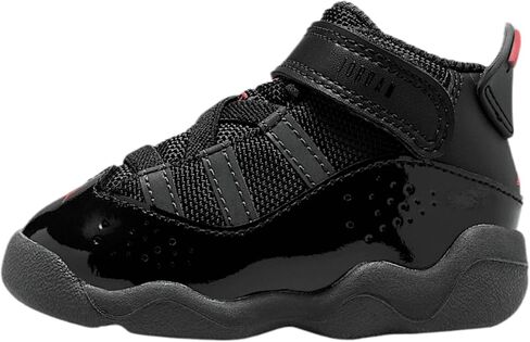 Jordan 6 Rings Baby/Toddler Shoes (323420-026, Black/Anthracite/Fire Red) Size 4 in Kuwait