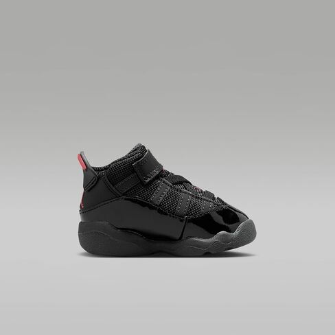 Jordan 6 Rings Baby/Toddler Shoes (323420-026, Black/Anthracite/Fire Red) Size 4 in Kuwait