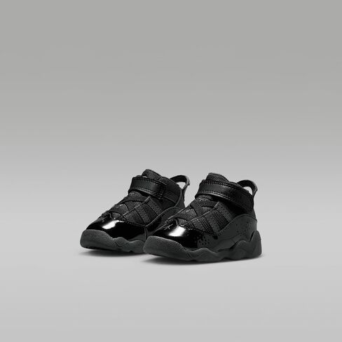 Jordan 6 Rings Baby/Toddler Shoes (323420-026, Black/Anthracite/Fire Red) Size 4 in Kuwait