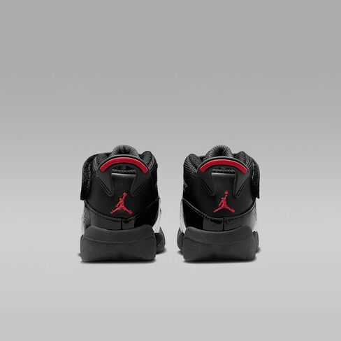 Jordan 6 Rings Baby/Toddler Shoes (323420-026, Black/Anthracite/Fire Red) Size 4 in Kuwait