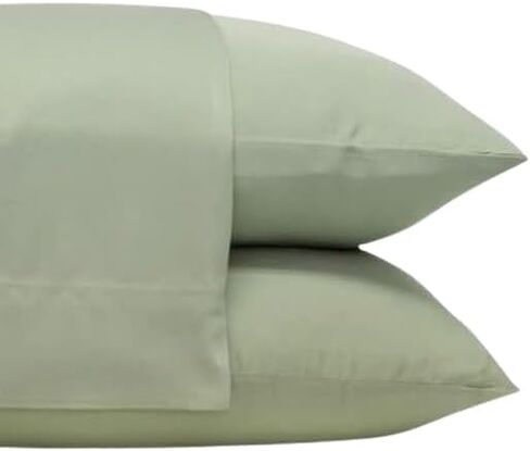 Cariloha Classic 2-Piece Twill Pillowcase Set | White | Standard | Viscose Material | Allergy Resistant, Naturally Thermal-Regulating, and Extra Soft in Kuwait