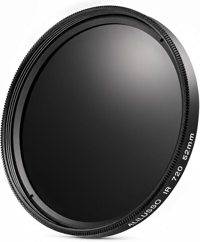 52mm Infrared Filter, IR 720nm (R72) Filters for Canon Nikon Sony Panasonic Fuji Kodak DSLR Camera Lens, Optical Glass in Kuwait