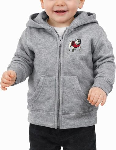 Little King NCAA Boys/Girls Infant Full Zip Cotton Fleece Hoodie Sweatshirt with Rubberized Team Logo in Kuwait
