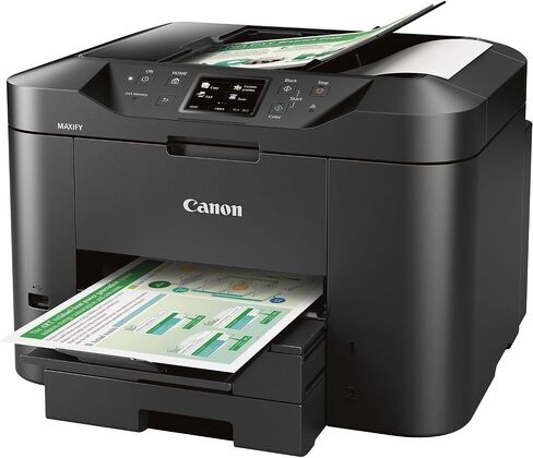 Canon MAXIFY MB2720 Home Office All-in-One Printer for Home Office, Small Business, Reports, Labels and Efficient Wireless Printing (0958C002) + Printer Cable + Cleaning Kit + More (8pc Bundle) in Kuwait