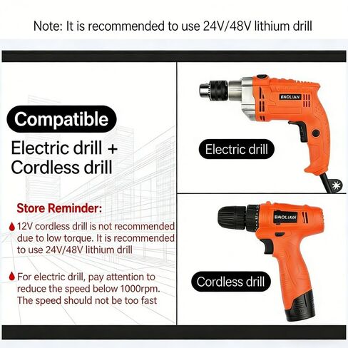 Auger Drill Bit for Planting 1.6 in x 8.66 in Extended Spiral Bit 3/8 in Hex Shank Garden Bulbs Flowers Post Hole Digger, S in Kuwait