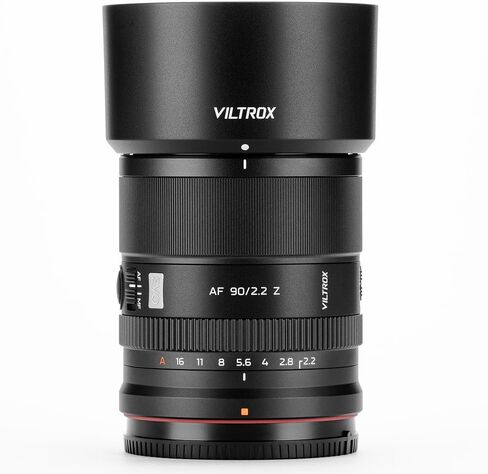 Viltrox AF 90mm F2.2 EVO APS-C Z Lens, AF 90mm f/2.2 Telephoto Prime Lens for Nikon Z-Mount Z30 Z50 Z50II ZFC Z5 Z5II Z6 Z6II Z6III Z7 Z7II Z8 Z9 ZF ZR in Kuwait