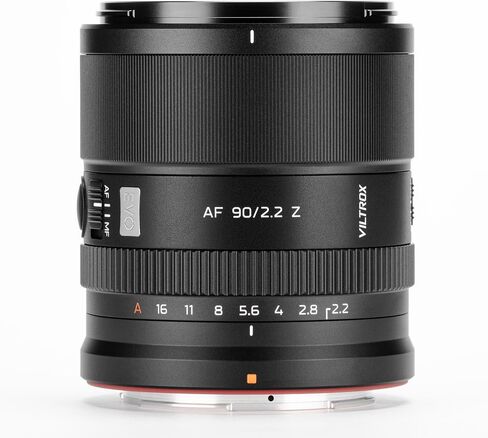 Viltrox AF 90mm F2.2 EVO APS-C Z Lens, AF 90mm f/2.2 Telephoto Prime Lens for Nikon Z-Mount Z30 Z50 Z50II ZFC Z5 Z5II Z6 Z6II Z6III Z7 Z7II Z8 Z9 ZF ZR in Kuwait