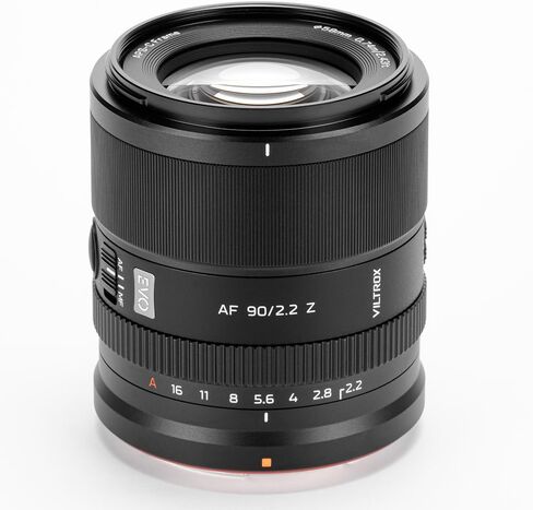 Viltrox AF 90mm F2.2 EVO APS-C Z Lens, AF 90mm f/2.2 Telephoto Prime Lens for Nikon Z-Mount Z30 Z50 Z50II ZFC Z5 Z5II Z6 Z6II Z6III Z7 Z7II Z8 Z9 ZF ZR in Kuwait