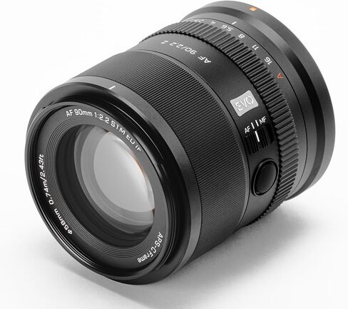 Viltrox AF 90mm F2.2 EVO APS-C Z Lens, AF 90mm f/2.2 Telephoto Prime Lens for Nikon Z-Mount Z30 Z50 Z50II ZFC Z5 Z5II Z6 Z6II Z6III Z7 Z7II Z8 Z9 ZF ZR in Kuwait
