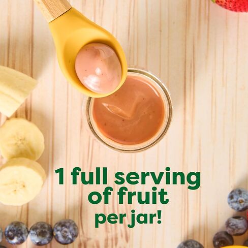 Beech‑Nut Organics Banana, Strawberry & Blueberry Baby Food Jars, Stage 2 for 6+ Months, USDA Certified Organic, Non‑GMO, No Added Sweeteners, 4 oz Glass Baby Food Jars, 10 ct in Kuwait
