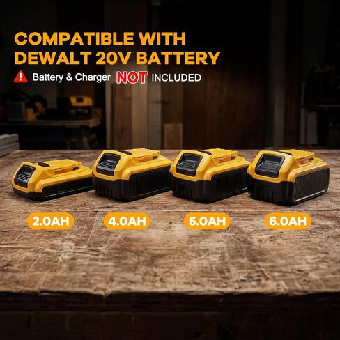 1/2" Impact Wrench, Compatible with DeWalt 20V Battery, 1500N.m(1106Ft-Lbs) High Torque Brushless Impact Gun with 3-Speed, 4 Sockets for Car/Truck (Bare Tool & NO Battery) in Kuwait