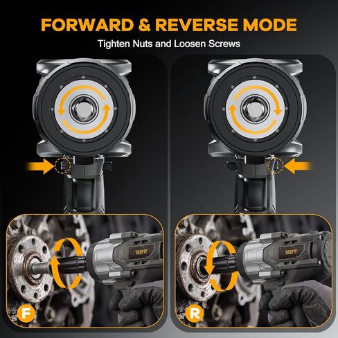 1/2" Impact Wrench, Compatible with DeWalt 20V Battery, 1500N.m(1106Ft-Lbs) High Torque Brushless Impact Gun with 3-Speed, 4 Sockets for Car/Truck (Bare Tool & NO Battery) in Kuwait