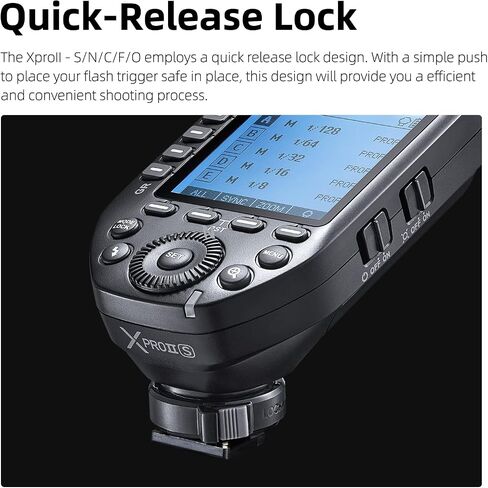 Godox XProII-F TTL Wireless Flash Trigger 1/8000s HSS, TCM Instantaneous Switching, APP Control, 16 Groups 32 Channels, Large LCD Display, Stable Signal, Responsive, Suitable for Fujifilm Cameras in Kuwait