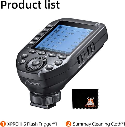 Godox XProII-F TTL Wireless Flash Trigger 1/8000s HSS, TCM Instantaneous Switching, APP Control, 16 Groups 32 Channels, Large LCD Display, Stable Signal, Responsive, Suitable for Fujifilm Cameras in Kuwait