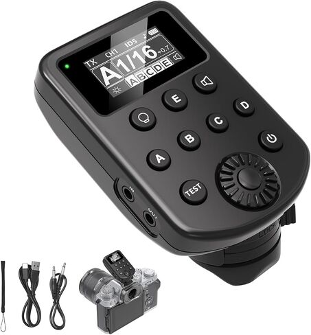 Wireless Flash Trigger for Canon for Sony for Nikon for Fuji Cameras | Compatible with Godox 2.4G Wireless X System & Flashpoint R2 Radio Remote System, 32 Channels 5 Groups 650FT Working Range in Kuwait