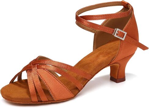 Women Latin Dance Shoes Open Toe Performance Professional Salsa Bachata Ballroom Dance Shoes,Model WZSP811-5cm Heel in Kuwait