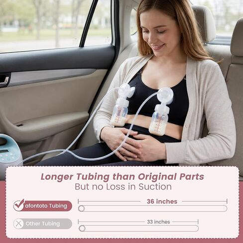 Breast Pump Parts Compatible with Spectra S1/S2/9 Plus/SG Breastpump, Replacement Duckbill Valve, Backflow Protector, Membrane, Tubing for Spectra with Storage Bag, Not Original S2 Accessories, 14 PCS in Kuwait