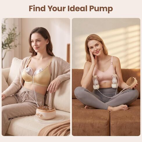 NCVI Electric Breast Pump, 2-in-1 Wearable & Bottle Breast Pump with Micro-Vibration Comfort, 4 Modes 9 Levels, 4400mAh Rechargeable Hands-Free Portable Pump for Home, Work & Travel in Kuwait