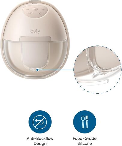 eufy Security Original Duckbill Valves (4-Pack) and Diaphragm (2-Pack) for Wearable Breast Pump E10/E20/S1/S1 Pro, Leak-Proof and Dust-Proof Breast Pump Replacement Parts in Kuwait