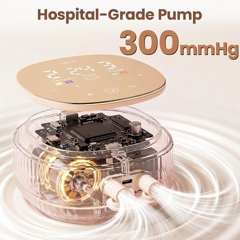 NCVI Electric Breast Pump, 2-in-1 Wearable & Bottle Breast Pump with Micro-Vibration Comfort, 4 Modes 9 Levels, 4400mAh Rechargeable Hands-Free Portable Pump for Home, Work & Travel in Kuwait