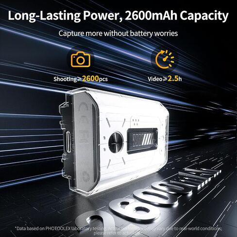 1-Pack 2600mAh NP-FZ100 Rechargeable Camera Battery USB-C Fast Charging | The LCD displays the battery level and the number of charge cycles,The battery can be charged directly via USB-C in Kuwait