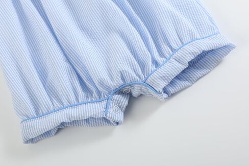 Lil cactus Baby and Boys Blue Stripe Bunny Romper in Kuwait