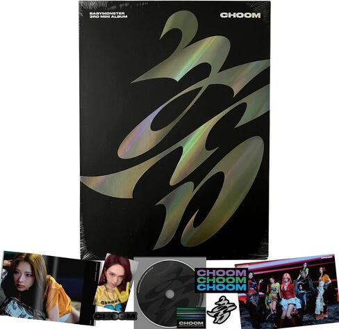 BABYMONSTER CHOOM 3rd Mini Album [Prism Ver.] Photobook + CD + Photocard Set + Sticker Set + Logo Tag + Mini Poster + Outcase in Kuwait