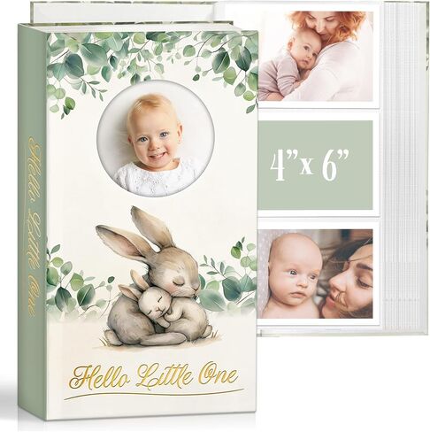 Photo Album for Baby – 4x6 300 Pocket Hardcover Picture Album, Baby Photo Album with Front Window, Acid-Free Pages, Family Memory Book for Wedding, Baby Shower & Home Storage in Kuwait